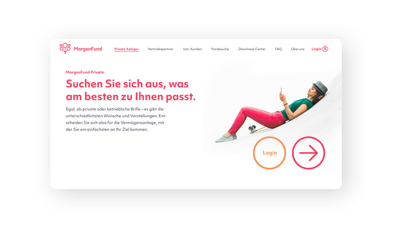 Webstyleguide Introbereich standard