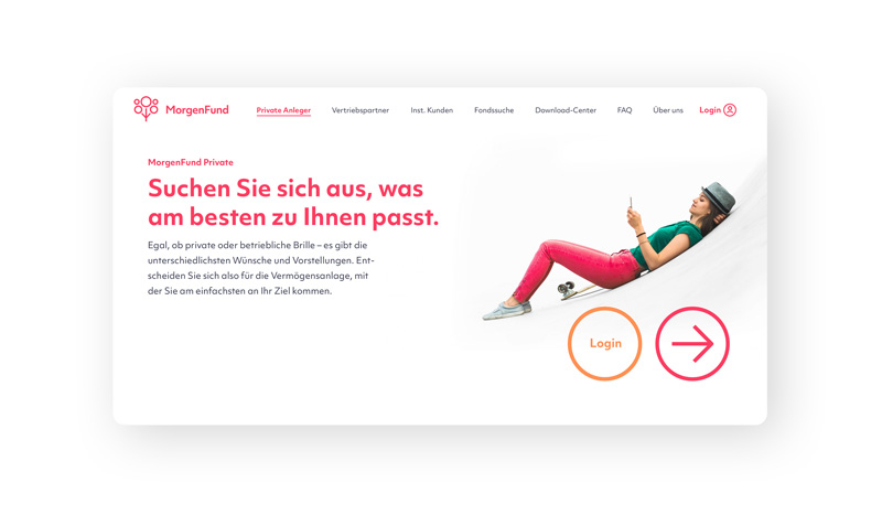 Webstyleguide Introbereich standard