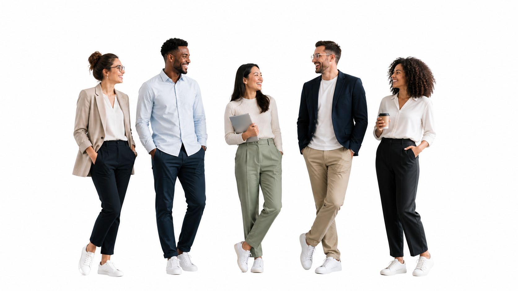 Eine Gruppe von Personen, welche sich unterhalten